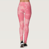 Rosa Marmorwolke abstrakt Leggings (Rückseite)