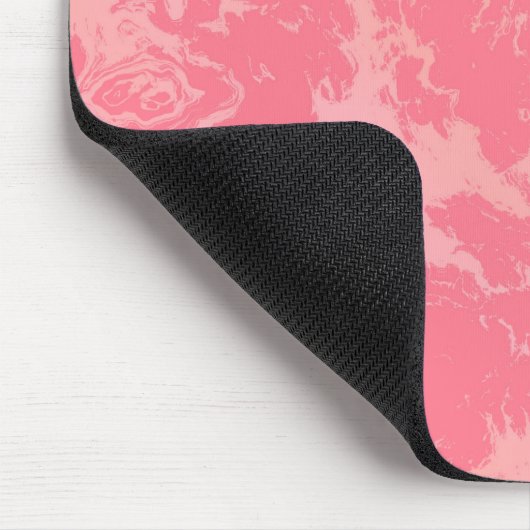 Rosa Marmorwolke abstrakt Mousepad (Ecke)