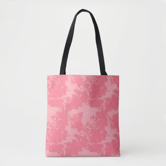 Rosa Marmorwolke abstrakt Tasche (Vorderseite)