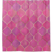 rosa marokkanisch duschvorhang (Vorderseite)