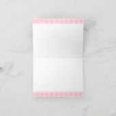 Rosa marokkanische Ballerina Tutu Girl Vielen Dank Dankeskarte (Innenseite)