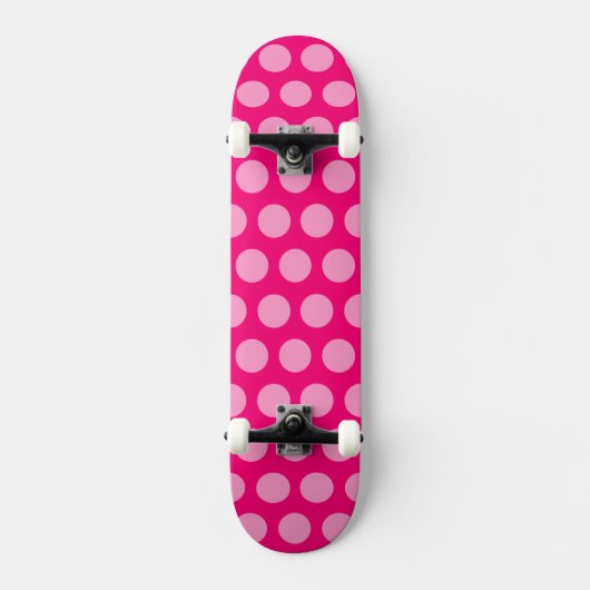 Rosa marokkanische Punkte Skateboard (Vorderseite)