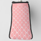 Rosa marokkanisches Musterdesign Golf Headcover (Rotieren 90)