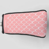 Rosa marokkanisches Musterdesign Golf Headcover (Vorderseite)