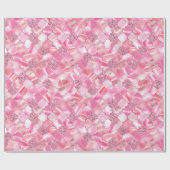 Rosa marokkanisches Quatrefolienmuster Geschenkpapier (Flach)