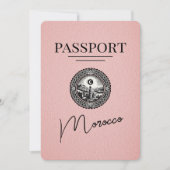 Rosa Marokko - Pass Save the Date (Vorderseite)