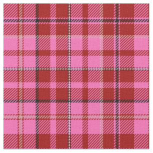 Rosa-Maron-Karo-Tartan-Design  Stoff