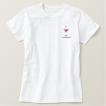 Rosa Martini Personalisiert besticktes Shirt