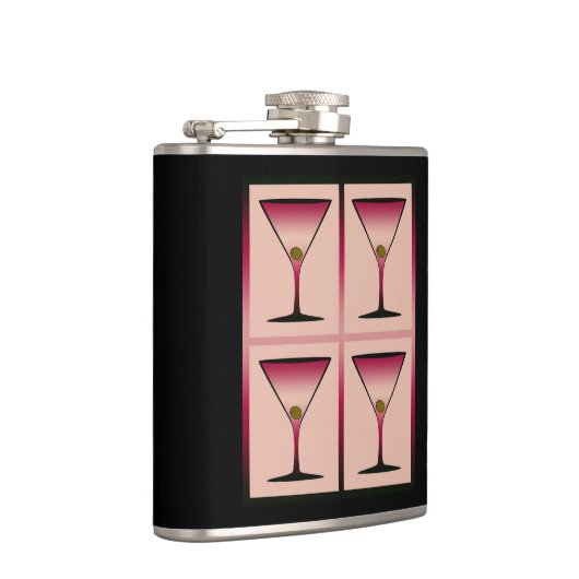 Rosa Martinis Flachmann (Rechts)