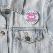 rosa Maschinenbauingenieur Button (Beispiel)