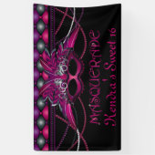 Rosa, Maskerade-Party Banner (Vertikal)