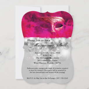 Rosa Masquerade Ball Maske Kostüm Halloween Teil Einladung