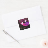 Rosa Masquerade Elegante Monogram Sticker (Umschlag)