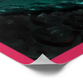 Rosa Masquerade Maske Lagh Liebe Dance Print Poster (Ecke)