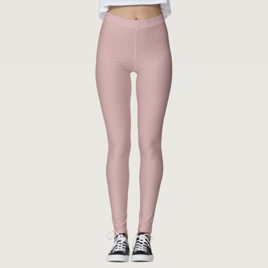 rosa Massiv Leggings (Vorderseite)
