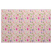 rosa Matcha-Tee-Erdbeershake Stoff (Yard (91,4 cm))