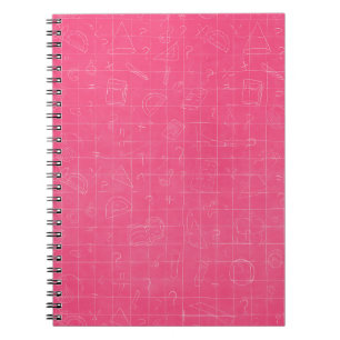 Rosa Mathe-Doodle-Notizbuch Notizblock