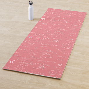 Rosa Mathe-Formeln Gleichungen Mädchenhaft Yogamatte
