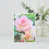 Rosa Matilda Postkarte (Stehend Vorderseite)