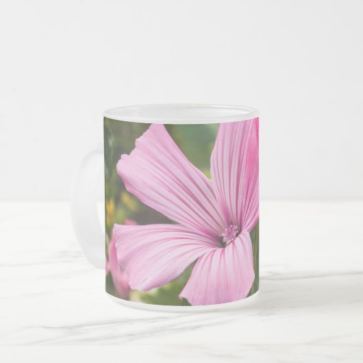 Rosa Mattglastasse (Vorderseite Links)