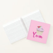 Rosa Mattiert Cupcake Yum! Notizbuch (Innenseite)