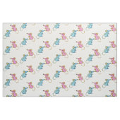 Rosa Maus, blaue Maus Stoff (Fat Quarter (45,7 x 55,9 cm))
