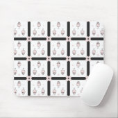Rosa Maus Nahtloses Muster - Niedliche Dekoration Mousepad (Mit Mouse)