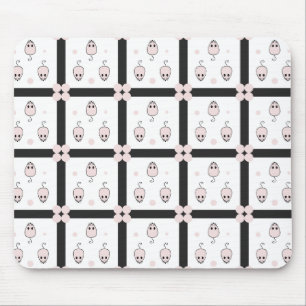 Rosa Maus Nahtloses Muster - Niedliche Dekoration Mousepad