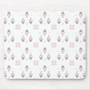 Rosa Maus Nahtloses Musterdesign - Süße Dekoration Mousepad