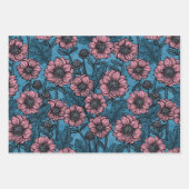 Rosa Mäuse Geschenkpapier Set (Vorderseite)