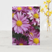 Rosa Mäuse Karte (Gelbe Blume)