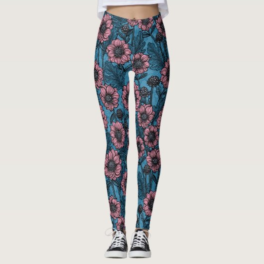 Rosa Mäuse Leggings (Vorderseite)