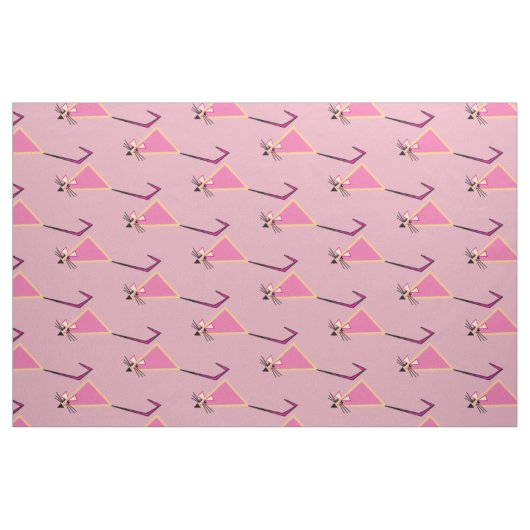 Rosa Mäuse Stoff (Fat Quarter (45,7 x 55,9 cm))