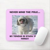 Rosa Mausunterlage Steph Papstes Mousepad (Mit Mouse)