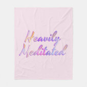 Rosa Mauve Aqua Blue Fleecedecke (Vorderseite)