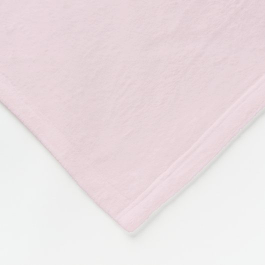 Rosa Mauve Aqua Blue Fleecedecke (Ecke)