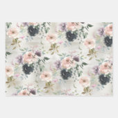 Rosa Mauve und schwarze Pflaumen Geschenkpapier Set (Vorderseite 2)