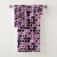Rosa, Mauve und schwarze Rose geometrisch