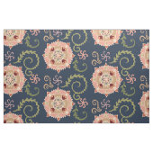 Rosa Medaillon auf Marine-Blau Stoff (Fat Quarter (45,7 x 55,9 cm))