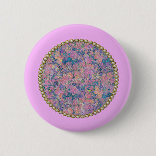 Rosa Medaillon Button