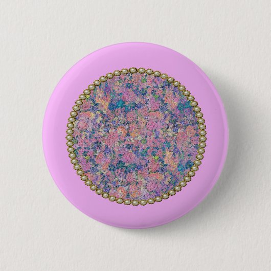 Rosa Medaillon Button (Vorderseite)