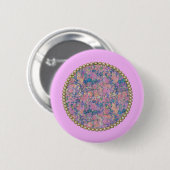 Rosa Medaillon Button (Vorne & Hinten)