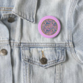 Rosa Medaillon Button (Beispiel)