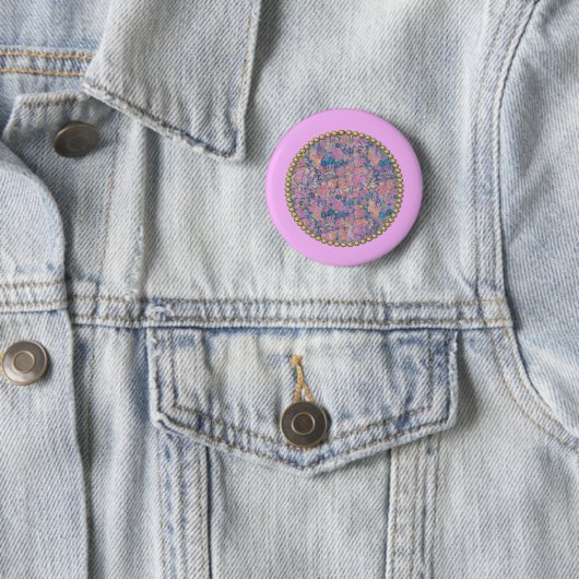 Rosa Medaillon Button (Beispiel)