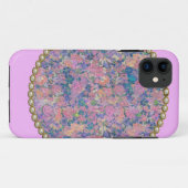 Rosa Medaillon Case-Mate iPhone Hülle (Rückseite (Horizontal))