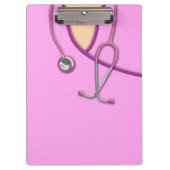 Rosa medizinisches scheuert sich klemmbrett (Vorderseite)