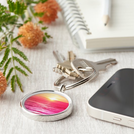 Rosa Meer Schlüsselanhänger (Seite)