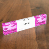 rosa Meeräuger Namensplakette (Seite)