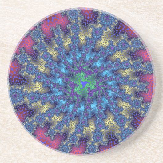 Rosa Meeresbrust Getränkeuntersetzer (Vorne)