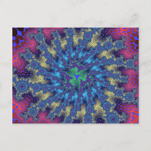 Rosa Meeresbrust Postkarte